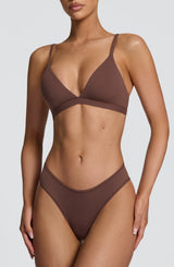 SoftForm Triangle Bralette - Chocolate