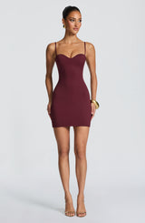 Tora Mini Dress - Cherry Lacquer