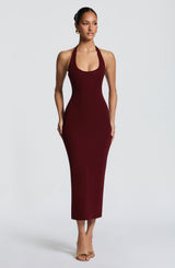 Roberta Midi Dress - Cherry Lacquer
