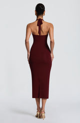 Roberta Midi Dress - Cherry Lacquer