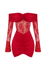 Sauline Mini Dress - Red