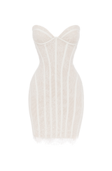 Sian Mini Dress - Ivory Embellishment