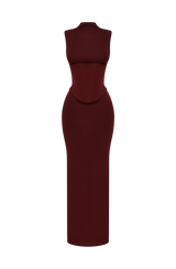 Soline Maxi Dress - Cherry Lacquer