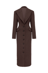 Ursula Coat - Plum Brown