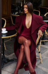 Calypso Coat - Burgundy