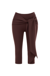 Verity Capri Pants - Plum Brown