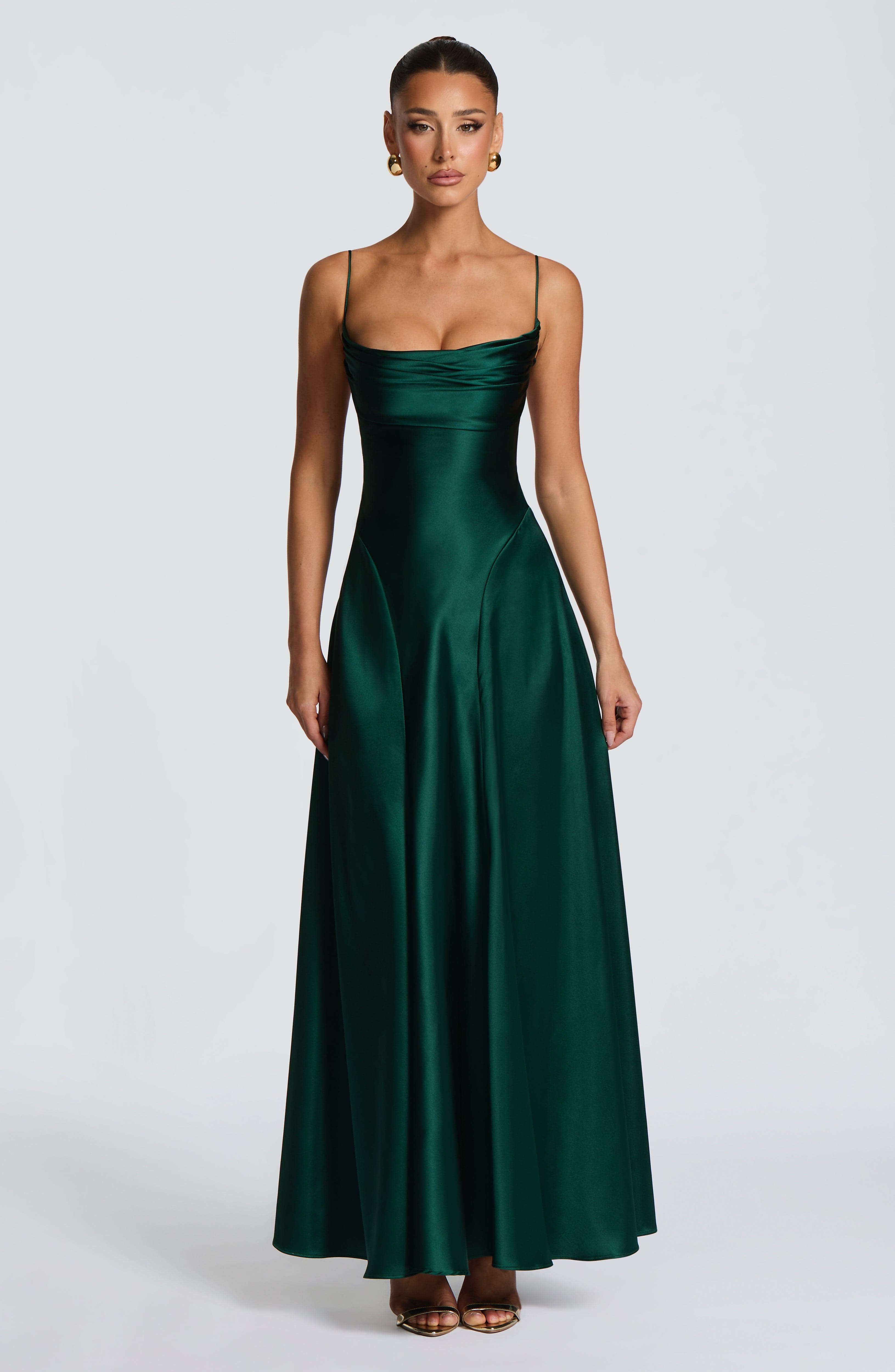 knee length dresses for ladies Adelina Black Maxi Dress | Off-Shoulder, Rear Zip