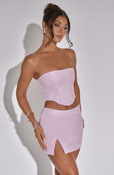 Aimee Top - Pink Sparkle Shirts & Tops Babyboo Fashion Premium Exclusive Design