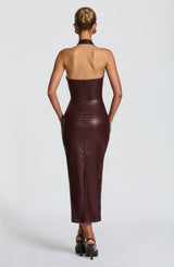 Ainsley Midi Dress - Burgundy Dress Babyboo Fashion Premium Exclusive Design