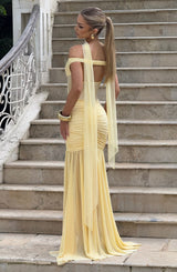 Alaia Maxi Dress - Lemon Dress Babyboo Fashion Premium Exclusive Design
