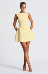 Alana Mini Dress - Lemon Dress Babyboo Fashion Premium Exclusive Design
