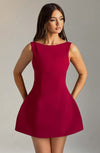 Alana Mini Dress - Wine Dress XS Babyboo Fashion Premium Exclusive Design