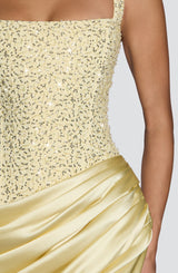 Alexandria Maxi Dress - Lemon