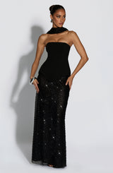 Allaire Maxi Skirt - Black Skirt Babyboo Fashion Premium Exclusive Design