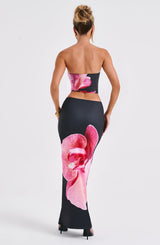 Allegra Top - Black Floral Print Tops Babyboo Fashion Premium Exclusive Design