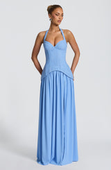 Almira Maxi Dress - Powder Blue Dress Babyboo Fashion Premium Exclusive Design