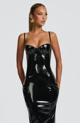 Amala Midi Dress - Black Dress Babyboo Fashion Premium Exclusive Design