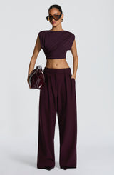 Amara Top - Plum Tops Babyboo Fashion Premium Exclusive Design