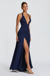 Amaris Maxi Dress - Navy Dress Babyboo Fashion Premium Exclusive Design