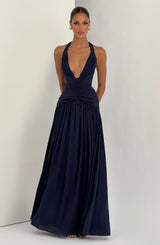 Amaris Maxi Dress - Navy Dress Babyboo Fashion Premium Exclusive Design