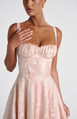 Amity Midi Dress - Soft Peach Dress Babyboo Fashion Premium Exclusive Design