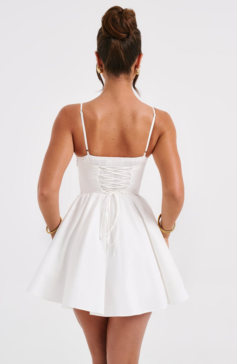 Analeigh Mini Dress - Ivory Dress Babyboo Fashion Premium Exclusive Design