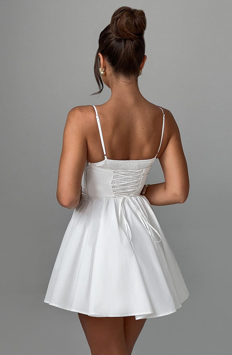Analeigh Mini Dress - Ivory Dress Babyboo Fashion Premium Exclusive Design