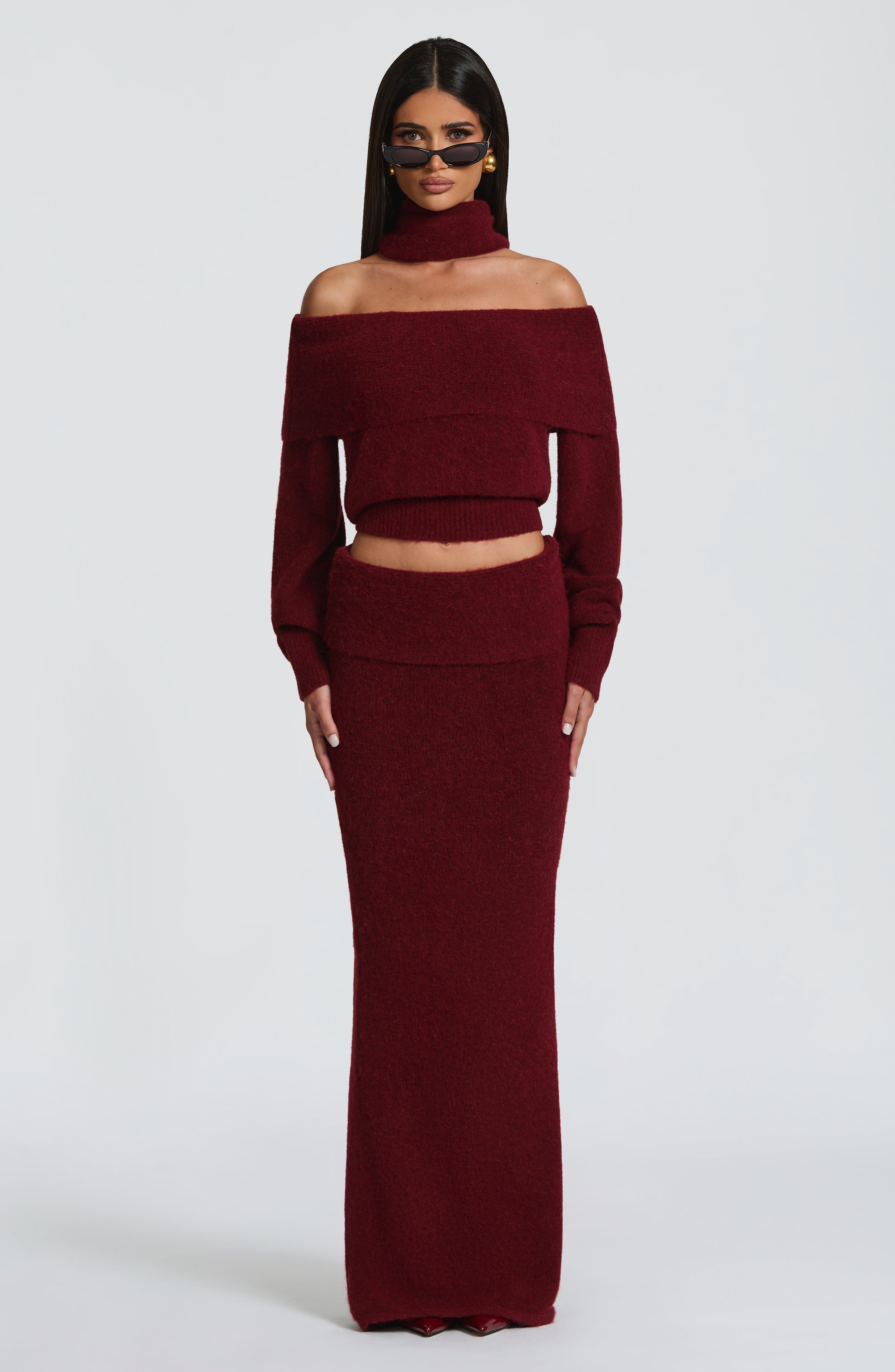 Monaco Skirt Burgundy