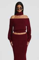 Andie Maxi Skirt - Burgundy Skirt Babyboo Fashion Premium Exclusive Design
