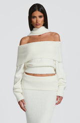 Andie Maxi Skirt - Ivory Skirt Babyboo Fashion Premium Exclusive Design