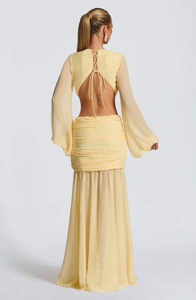 Collective Dress - Andrina Maxi Dress - Lemon image 2