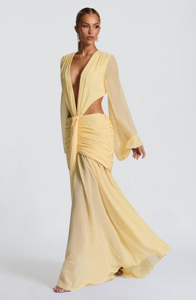 Collective Dress - Andrina Maxi Dress - Lemon image 3
