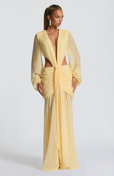 Collective Dress - Andrina Maxi Dress - Lemon image 5