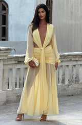 Andrina Maxi Dress - Lemon Dress Babyboo Fashion Premium Exclusive Design