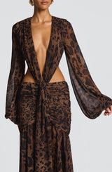 Andrina Maxi Dress - Leopard Print Dress Babyboo Fashion Premium Exclusive Design
