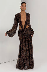 Andrina Maxi Dress - Leopard Print Dress Babyboo Fashion Premium Exclusive Design