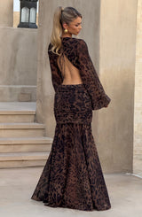 Andrina Maxi Dress - Leopard Print Dress Babyboo Fashion Premium Exclusive Design