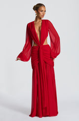Andrina Maxi Dress - Red Dress Babyboo Fashion Premium Exclusive Design