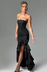 Angelina Maxi Dress - Black Dress Babyboo Fashion Premium Exclusive Design