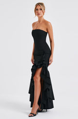 Angelina Maxi Dress - Black Dress Babyboo Fashion Premium Exclusive Design