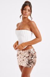 Anissa Mini Skirt - Gold Skirt Babyboo Fashion Premium Exclusive Design