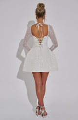 Annabelle Mini Dress - Ivory Dress Babyboo Fashion Premium Exclusive Design