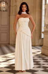 Anneliese Maxi Dress - Ivory Dress Babyboo Fashion Premium Exclusive Design