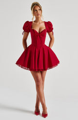 Annie Mini Dress - Red Dress Babyboo Fashion Premium Exclusive Design