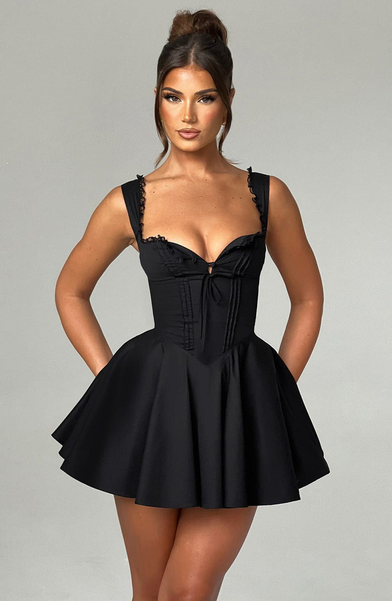 Antonella Mini Dress - Black Dress Babyboo Fashion Premium Exclusive Design