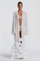 Anwen Dressing Gown - Ivory Jacket Babyboo Fashion Premium Exclusive Design
