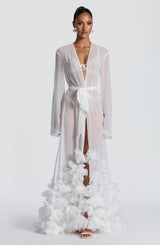 Anwen Dressing Gown - Ivory Jacket Babyboo Fashion Premium Exclusive Design