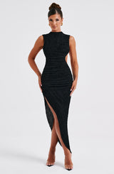 Aphrodite Midi Dress - Black Dress XS Babyboo Fashion Premium Exclusive Design