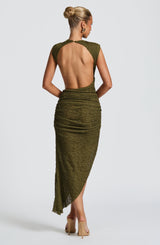 Aphrodite Midi Dress - Khaki Dress Babyboo Fashion Premium Exclusive Design