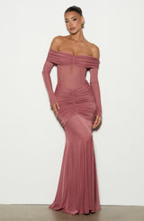 Arlena Maxi Dress - Rose Brown Dress XS Babyboo Fashion Premium Exclusive Design